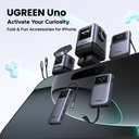 100W UGREEN Uno 3x USB-C, 1x USB-A PPS PD QC GaN hleðslutæki, svart - image 15 [5dc5cea4a6]