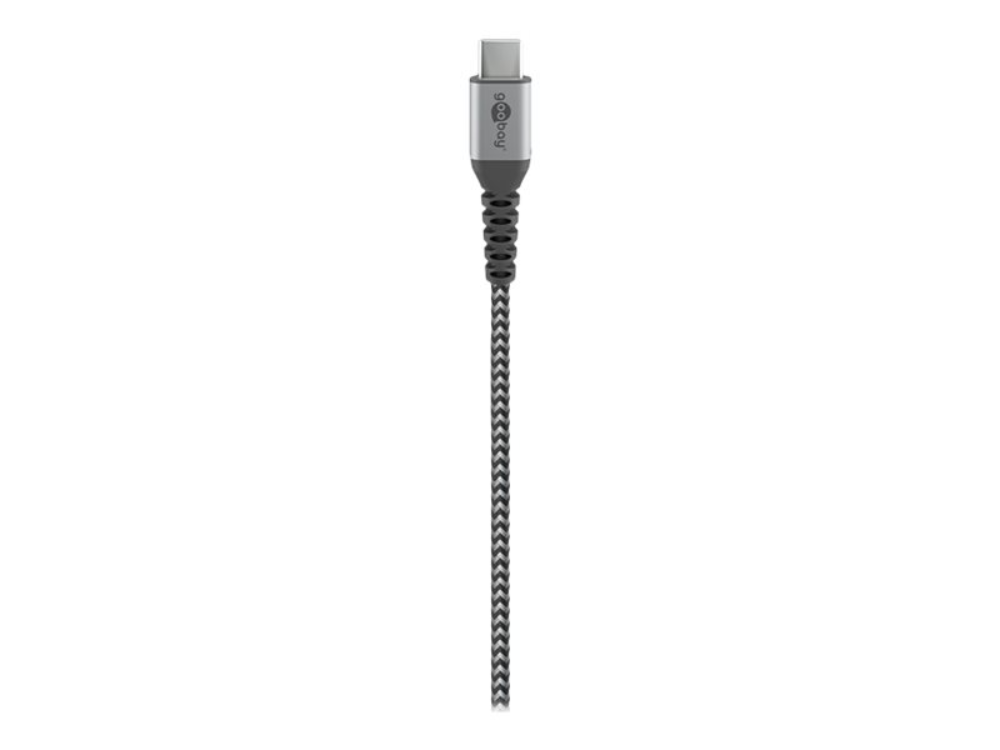 Goobay USB-C ofinn hleðslukapall 1m, grár - image 3 [1aa3a790b3]