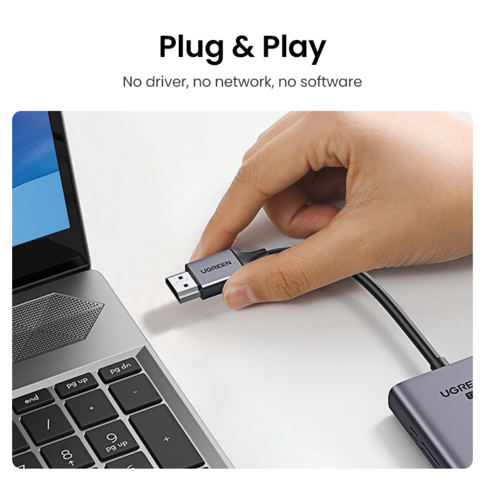 UGREEN þráðlaus HDMI myndmerkjasendir og móttakari - image 3 [727d8683e6]