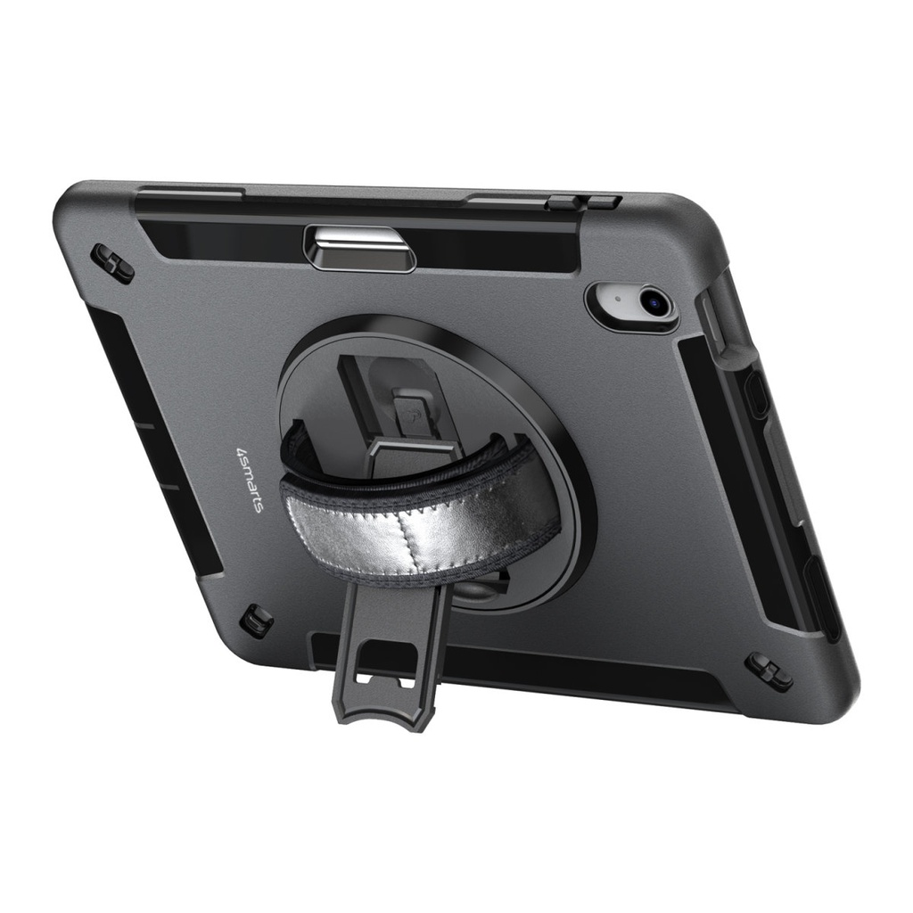 iPad 11"-10.9" spjaldtölvuhulstur með kickstand og hólf f. penna, svart - image 7 [88367baf36]