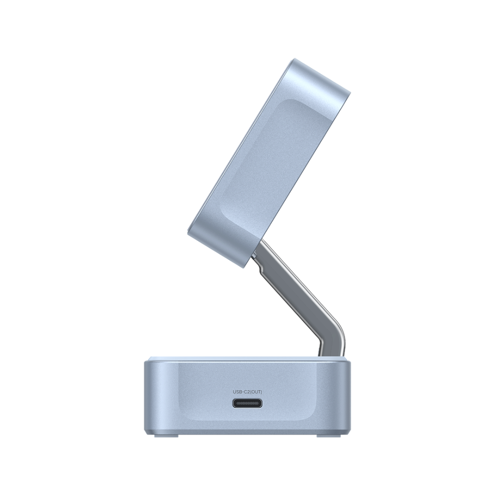 25W UGREEN MagFlow Qi2.2 þráðlaust 2-in-1 hleðslutæki, grátt - image 3 [45c710942c]