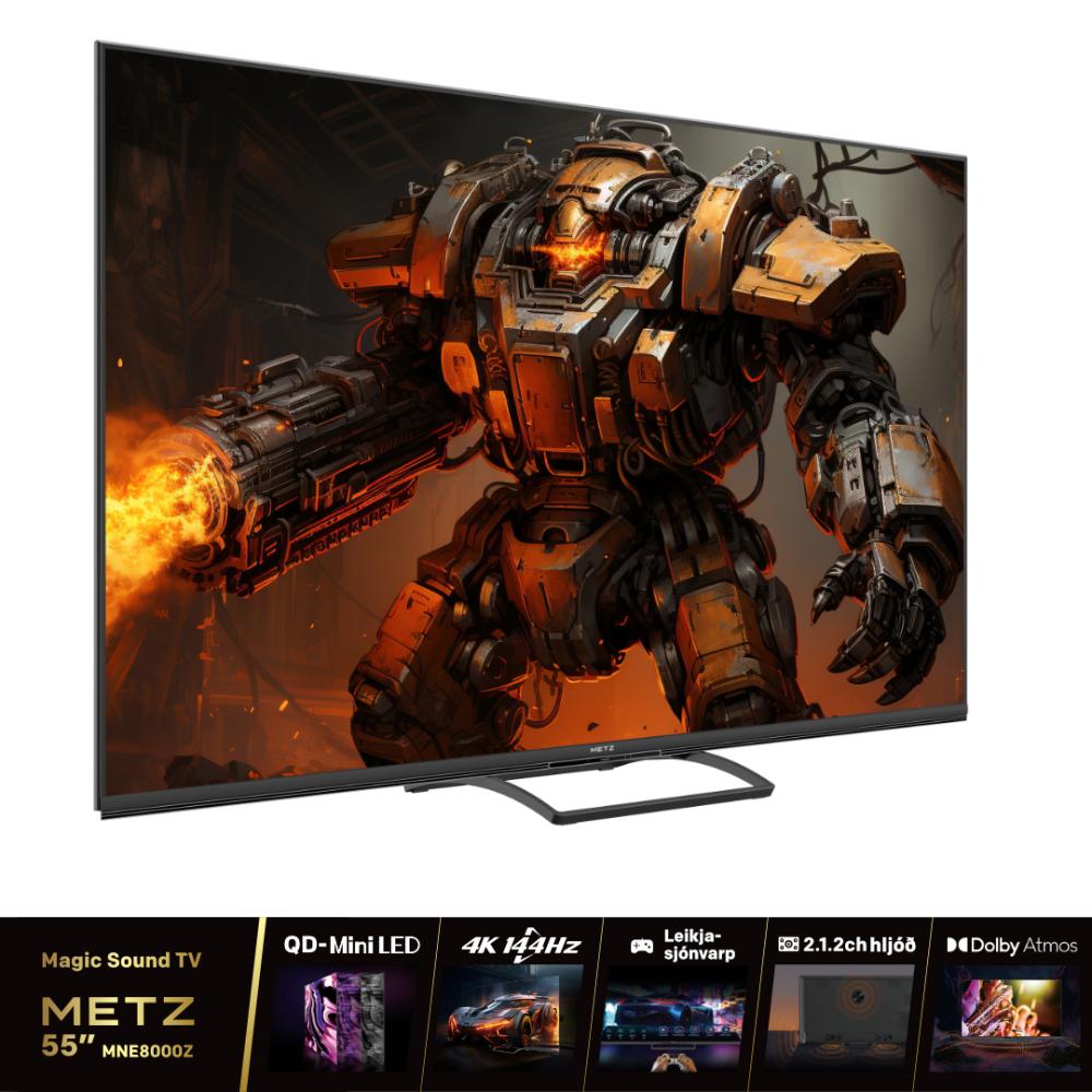 Metz 55" QD MiniLED 144Hz 4K Dolby Vision/Atmos Google TV snjallsjónvarp - image 2 [72897f890d]