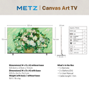 Metz 55" Frame QD QLED+ Canvas 4K Dolby Vision/Atmos Google TV snjallsjónvarp - image 7 [4e099bc0e4]