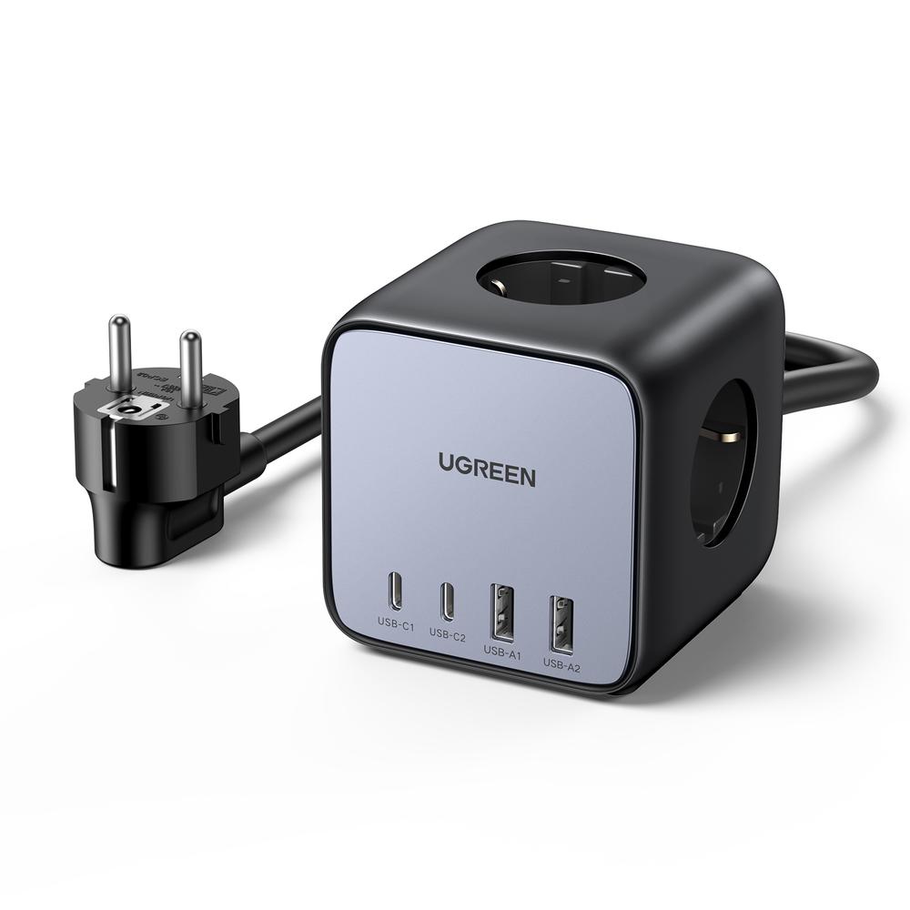 UGREEN 65W Diginest Cube 2xUSB-A og 2xUSB-C fjöltengi - image 2 [04a8703193]