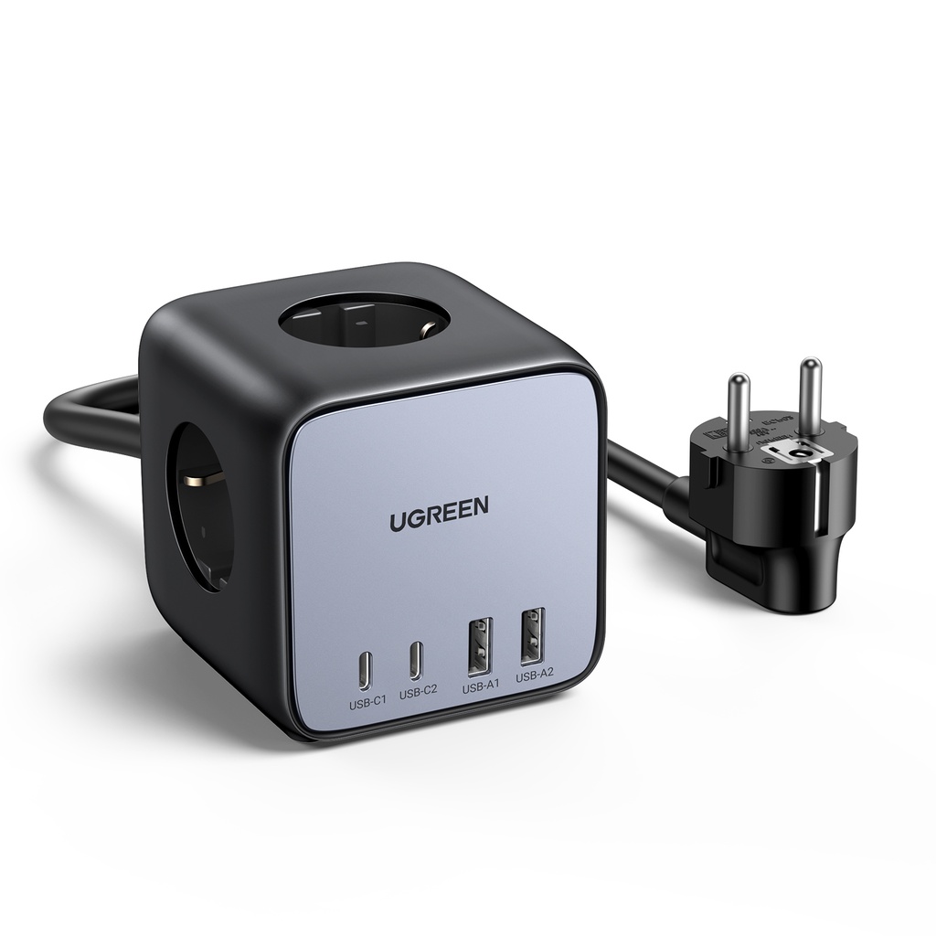 UGREEN 65W Diginest Cube 2xUSB-A og 2xUSB-C fjöltengi - image 3 [43908fd71a]