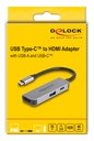 Delock USB-C í HDMI 4K 60Hz hann/hún, USB & USB-C PD 95W hub - image 5 [527c86366f]