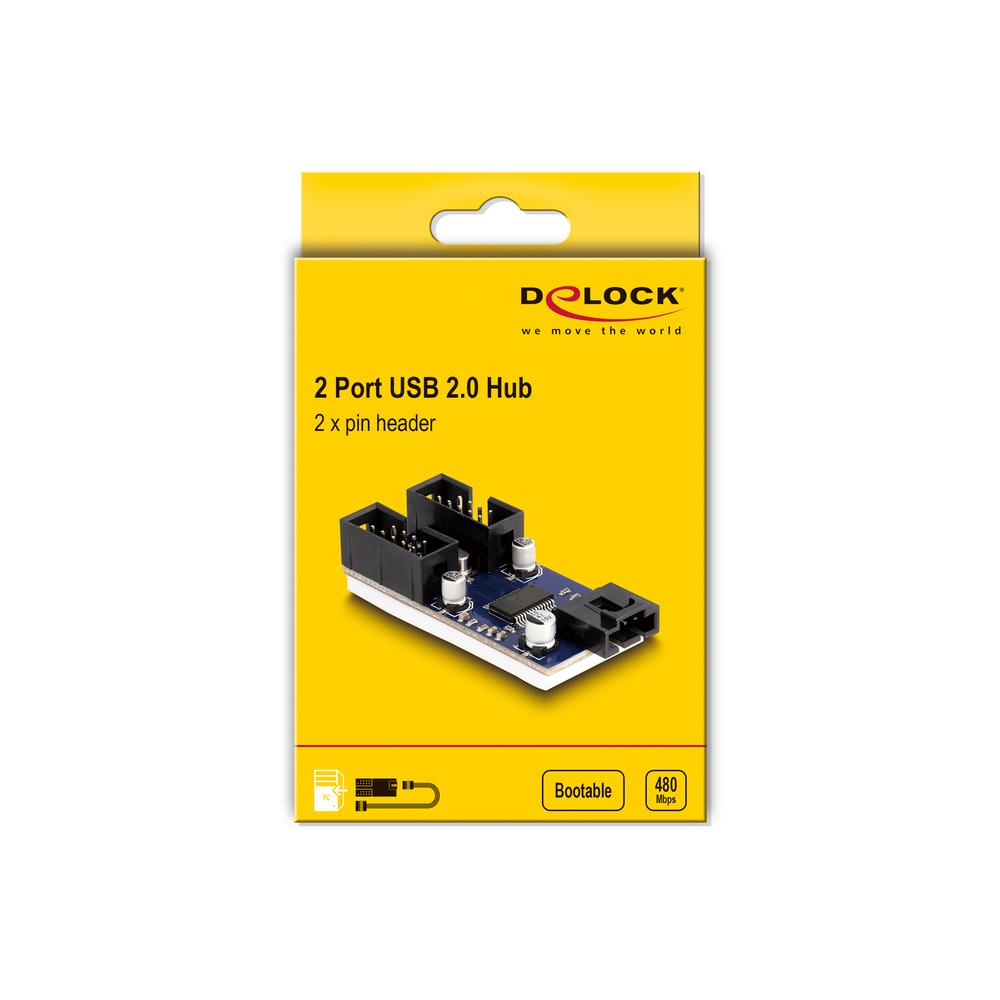 Delock USB 2.0 9pin header Hub, 30cm - image 8 [25c7ececeb]