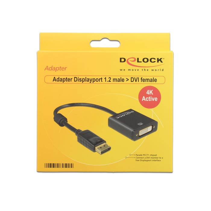 Delock DisplayPort í DVI-D, breytistykki, hann/hún - image 2 [f57b0551aa]