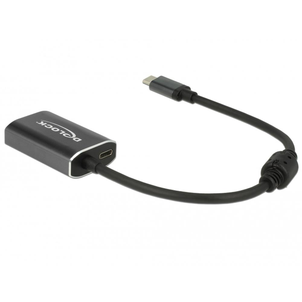 Delock USB-C yfir í HDMI breytistykki 4k@60Hz með power delivery, svart - image 2 [b1f5d1e064]