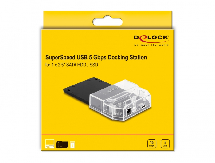 Delock harðdisk dokka, 2.5'' SATA, USB-C 3.2 - image 13 [7c7091dda7]