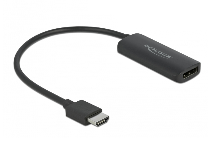 HDMI í DisplayPort 1.2 4K 60Hz Active breytistykki, svart - image 2 [8f2ffea03e]