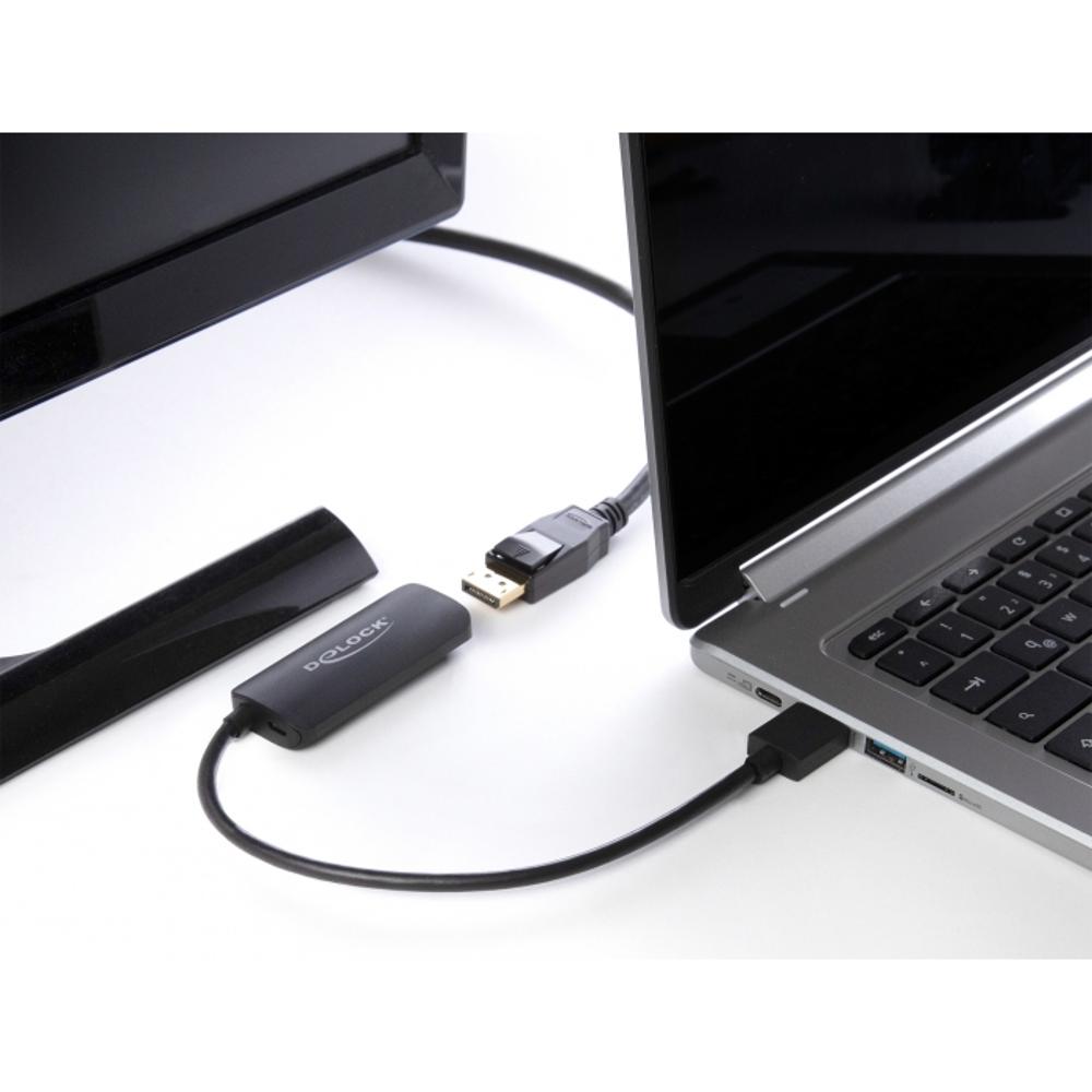 HDMI í DisplayPort 1.2 4K 60Hz Active breytistykki, svart - image 4 [4b33c59295]