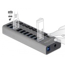 Delock 10 porta USB 3.0 Hub með svissum - image 4 [71454bd24f]