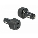 63W Delock 1x USB-C, 1x USB-A PD hleðslutæki í bíl, svart - image 2 [ba256a60fa]