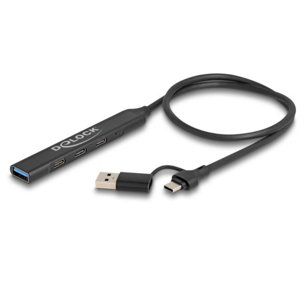Delock 4 porta Slim HUB með USB-C/USB í 3x USB-C & USB 5Gbps - image 2 [9bce8a904b]