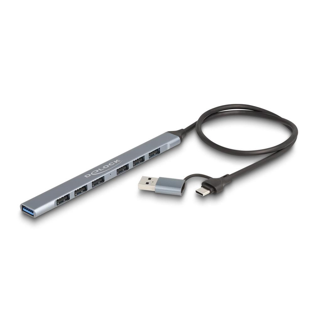 Delock 7 porta Slim HUB með USB-C/USB í 6x USB & USB 5Gbps - image 2 [d964485c06]