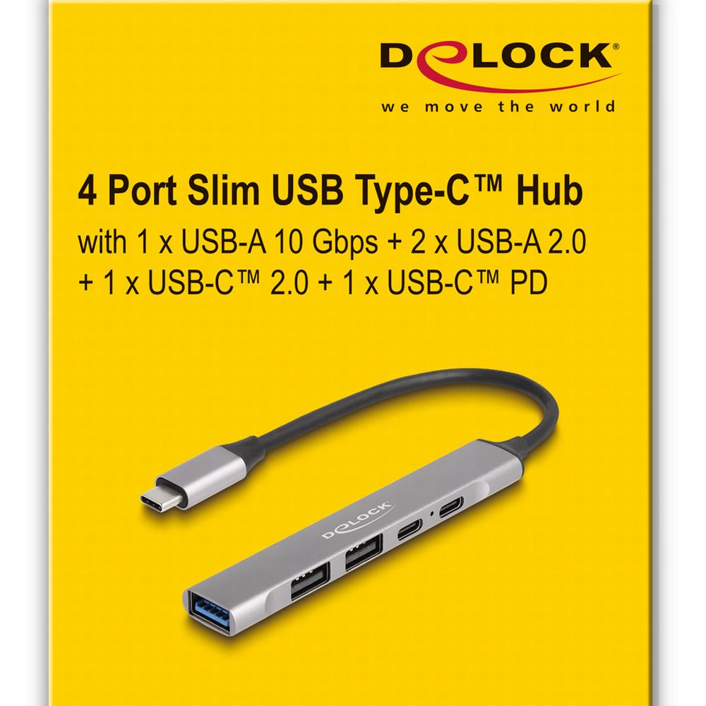 Delock 5 porta Slim HUB, 3x USB & 2x USB-C (1xPD 95W) - image 6 [5b9d38d87b]