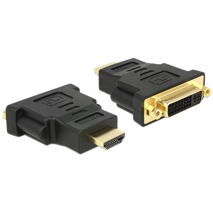 Delock HDMI í DVI breytistykki, hann/hún, svart - image 2 [77b099de43]