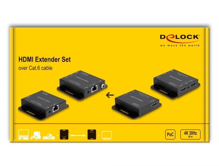 Delock HDMI 4K 30Hz framlengingarsett gegnum Cat6 Ethernet - image 11 [e8fe538f3c]