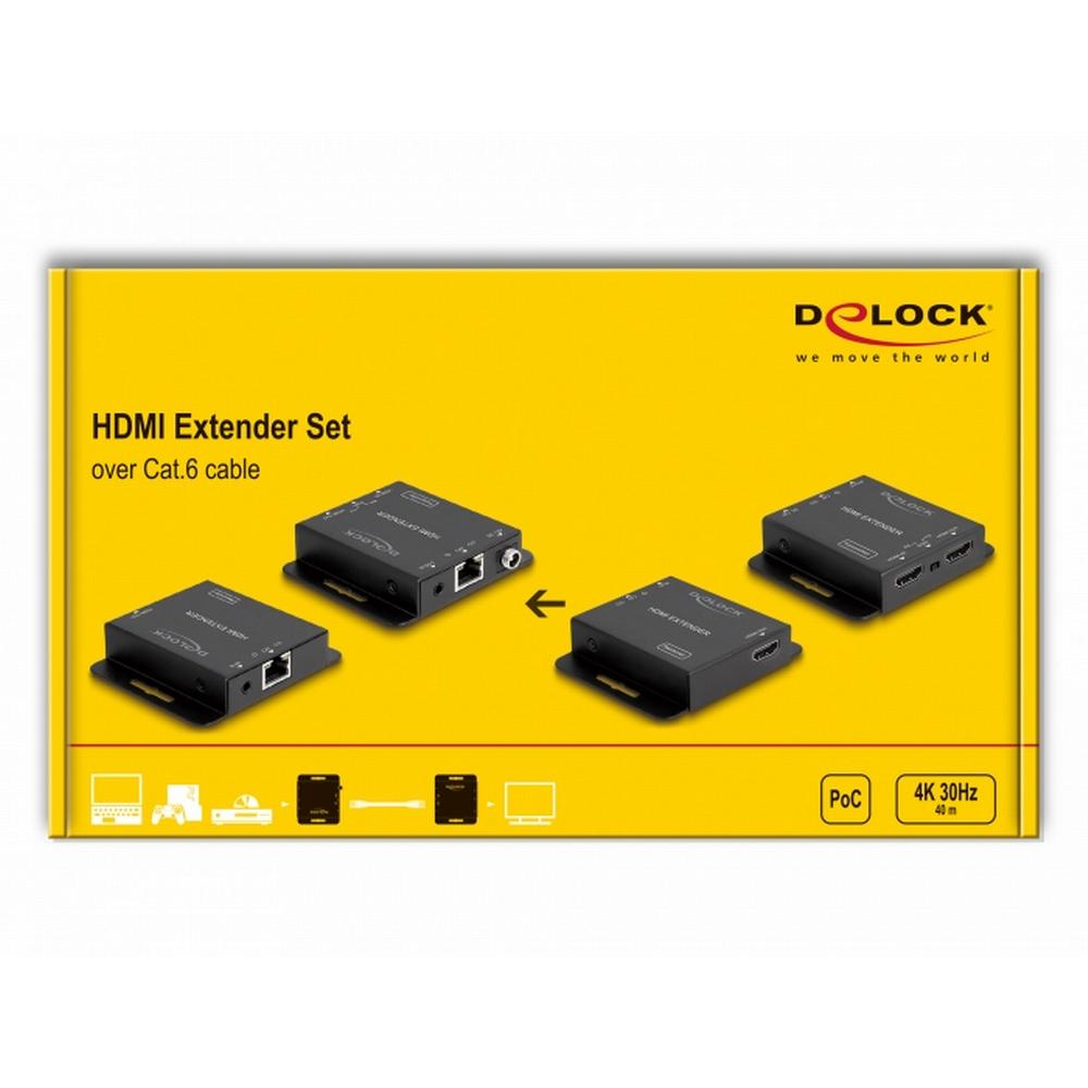 Delock HDMI 4K 30Hz framlengingarsett gegnum Cat6 Ethernet - image 12 [3e6e036b82]