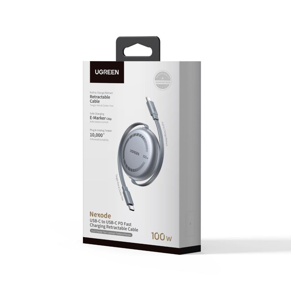 UGREEN 100W útdraganlegur USB-C kapall, 1m - image 2 [895ed17c94]