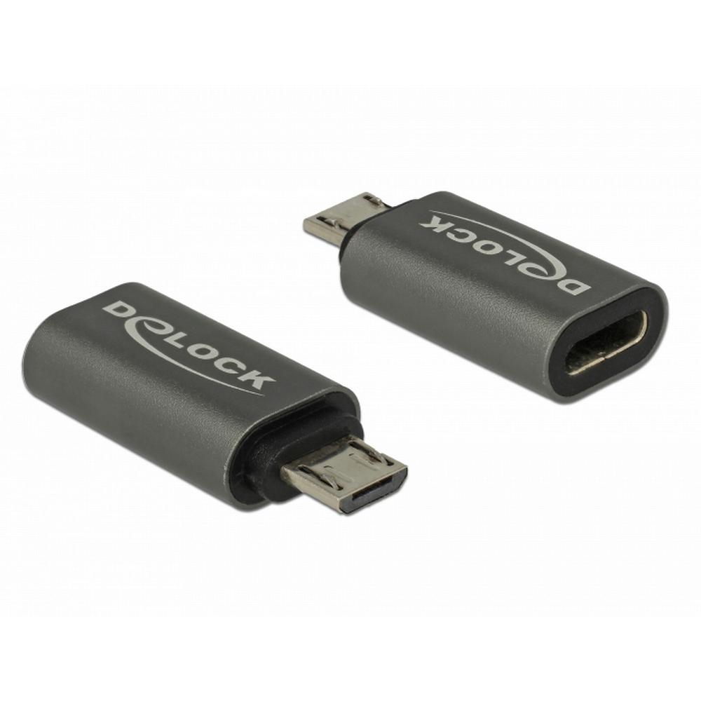 Micro-B USB í USB-C 3.1 Gen1 breytistykki, svart - image 2 [b79c2de465]