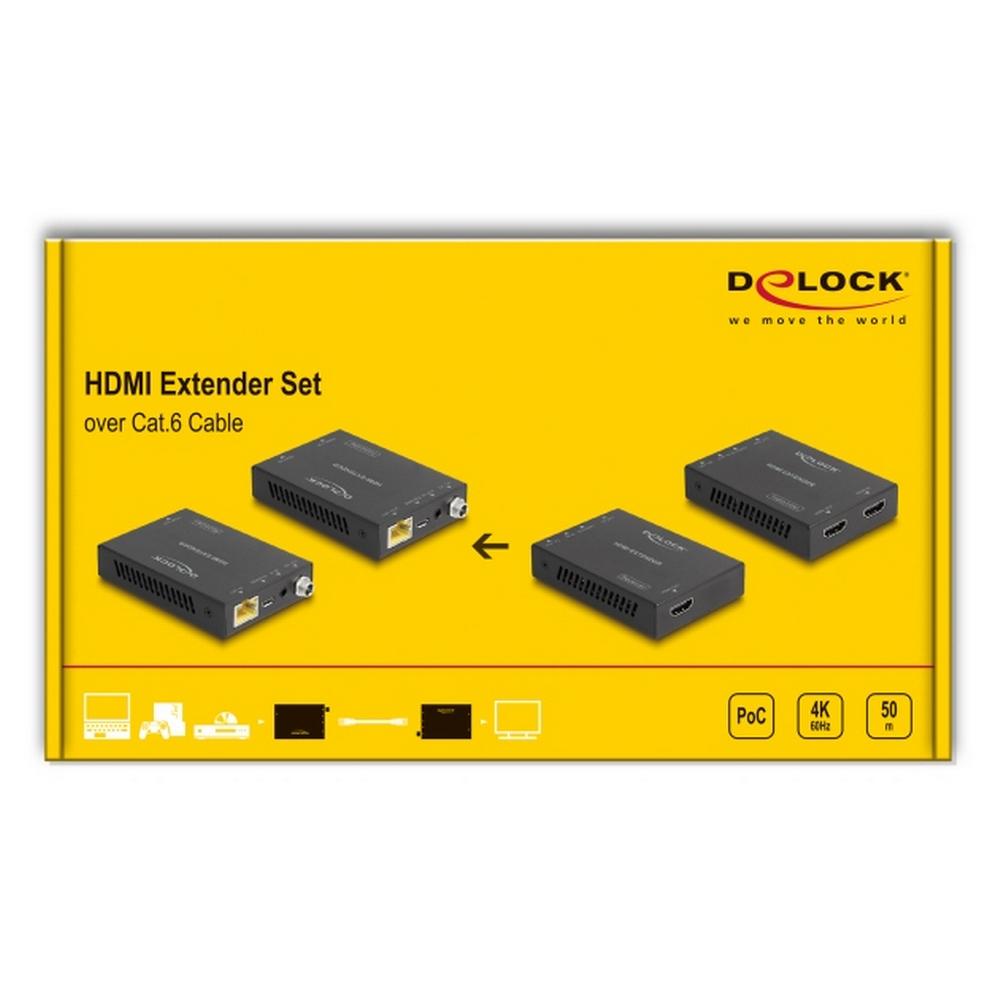 Delock HDMI 4K 60Hz framlengingarsett gegnum Cat6 Ethernet 50m - image 12 [a8cd8fedd6]