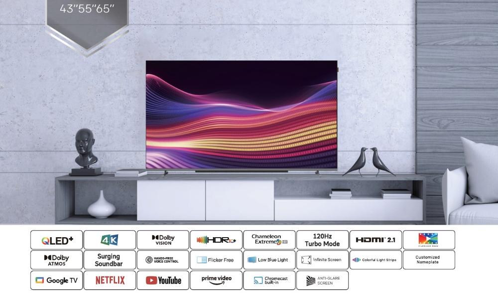 Metz 65" QLED+ Premium 120Hz 4K Dolby Vision/Atmos Google TV snjallsjónvarp - image 5 [3047c83a86]
