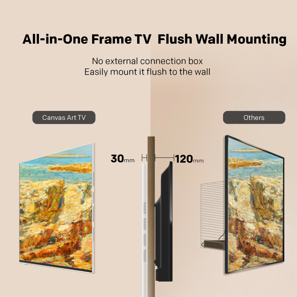 Metz 65" Frame QD QLED+ Canvas 4K Dolby Vision/Atmos Google TV snjallsjónvarp - image 11 [a765972f34]