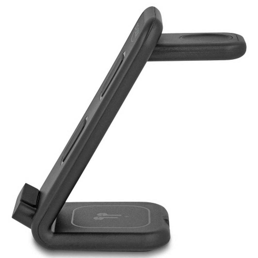15W Delock 3-in-1 þráðlaust segulhleðslutæki, svart - image 4 [56058ed588]