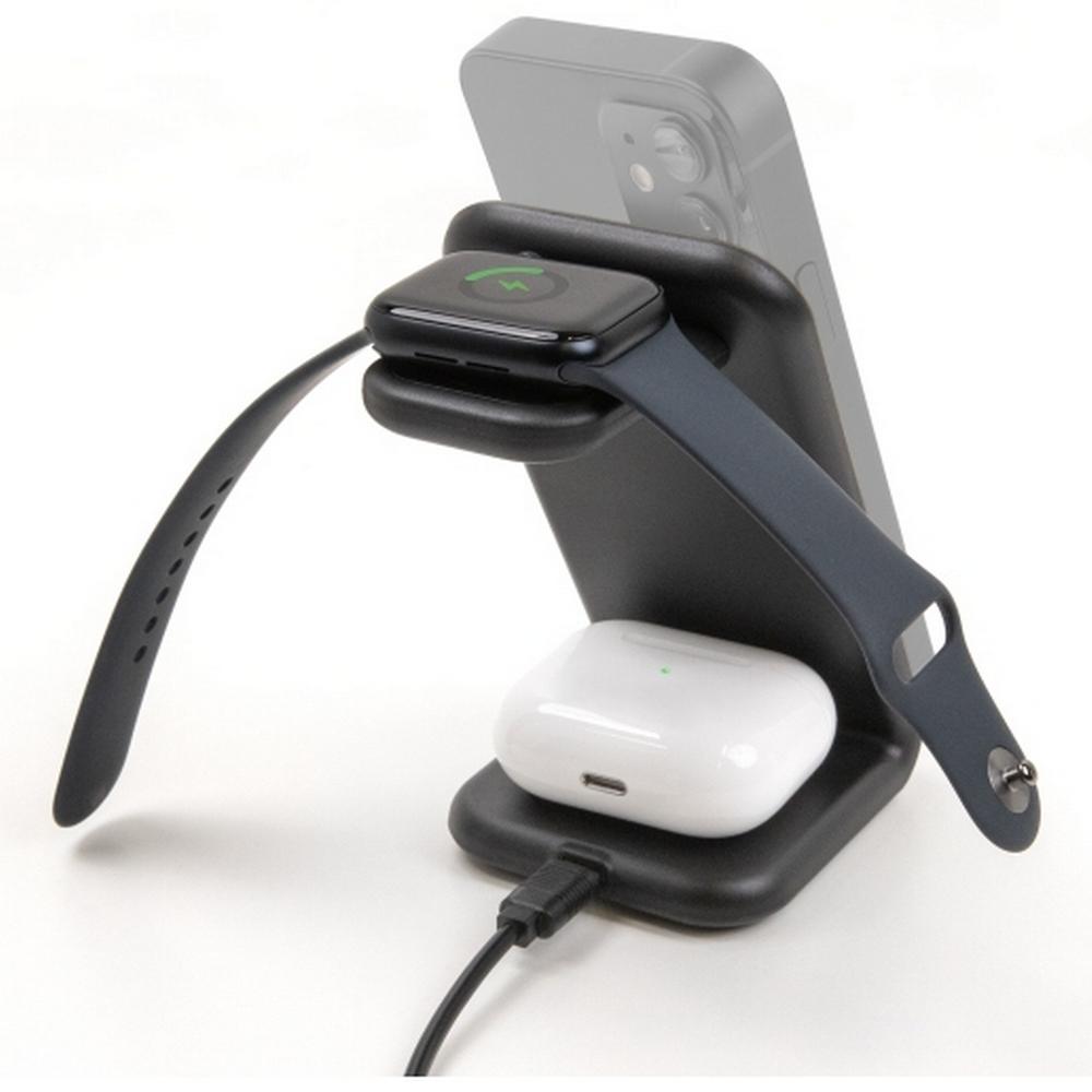 15W Delock 3-in-1 þráðlaust segulhleðslutæki, svart - image 8 [2e8865b6a6]