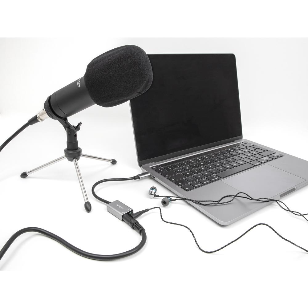 Delock USB-C í 2x 3.5mm Stereo jack hljóðkort - image 4 [61654726af]