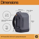 HP Travel 15.6" 25L bakpoki, dökkgrár - image 19 [55d6ff84f8]