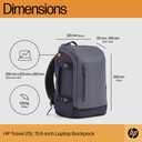 HP Travel 15.6" 25L bakpoki, dökkgrár - image 20 [3004c1a115]