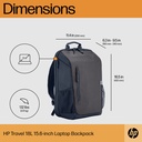 HP Travel 15.6" 18L bakpoki, grár - image 15 [fc401ac21e]