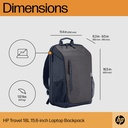 HP Travel 15.6" 18L bakpoki, grár - image 16 [3deb5360d0]