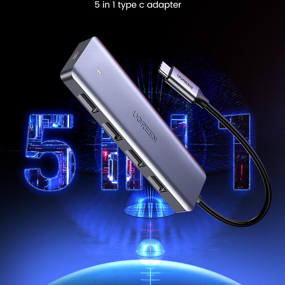 UGREEN USB-C í 4xUSB 3.0 dokka - image 6 [94b092330c]