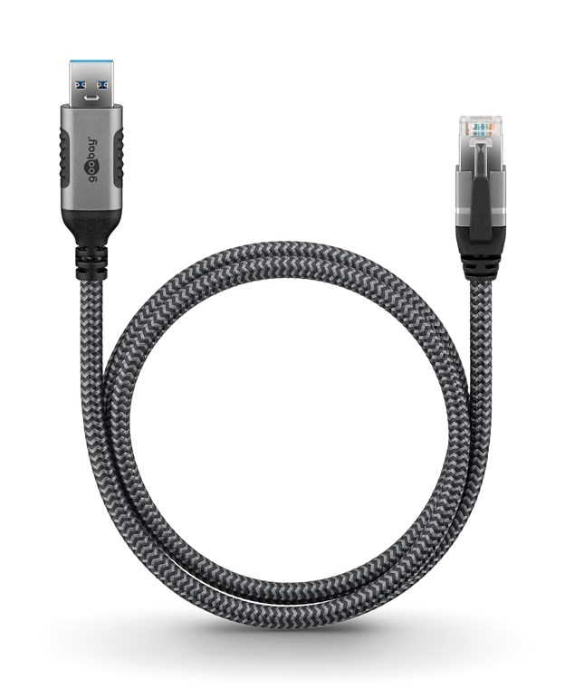 USB-A í RJ45 netsnúra, Grá, 3.0m - image 2 [031dc45ffb]