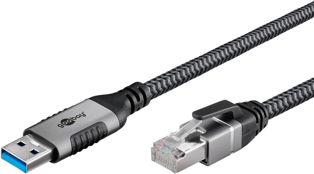 USB-A í RJ45 netsnúra, Grá, 3.0m - image 5 [c17e1ebd39]