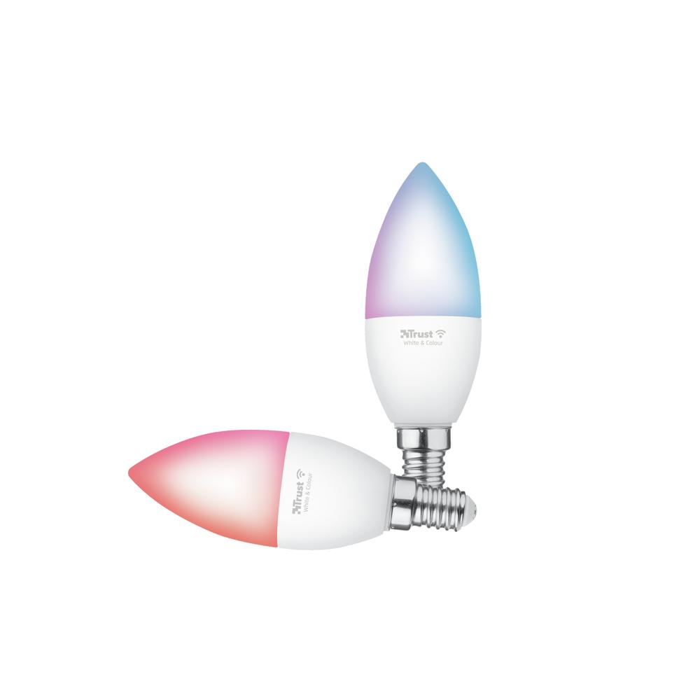 Trust E14 LED RGBCW Candle WiFi snjallperur, 2 í pakka - image 2 [1d0cb25203]