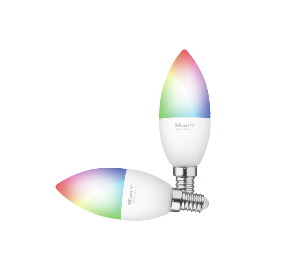 Trust E14 LED RGBCW Candle WiFi snjallperur, 2 í pakka - image 3 [6b792628c2]