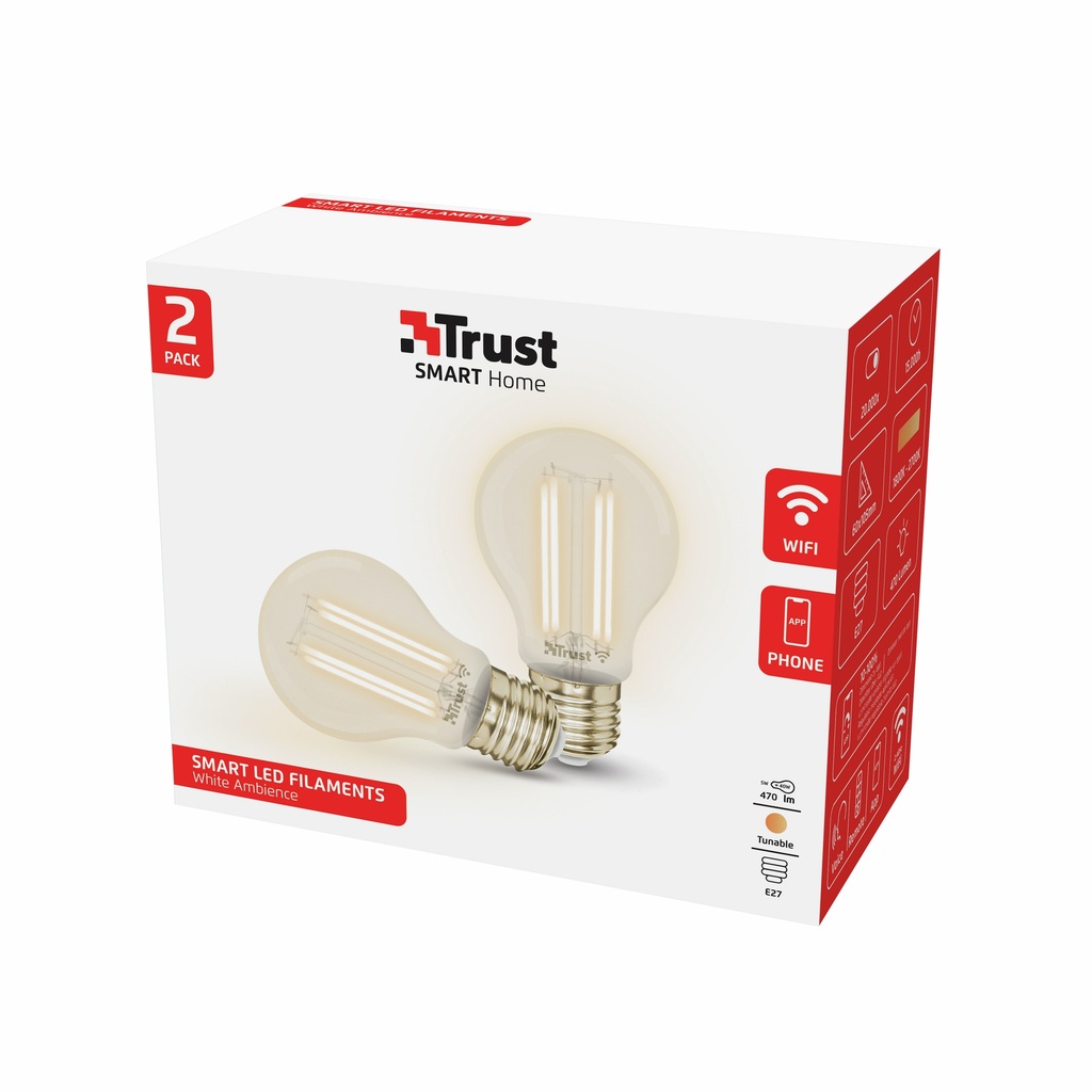 Trust E27 LED Filament WI-FI snjallperur, 2 í pakka - image 9 [2a606aea18]