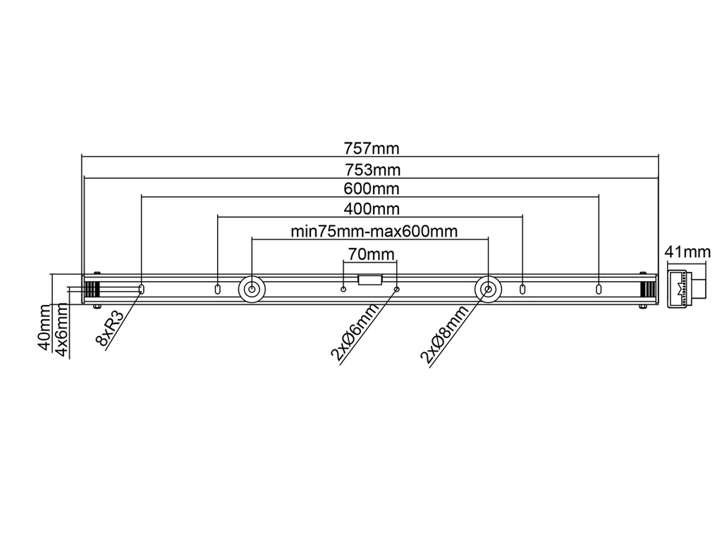Multibrackets Veggfesting Medium 40-75" Portrait/Landscape 80kg - image 11 [06eb9b4032]