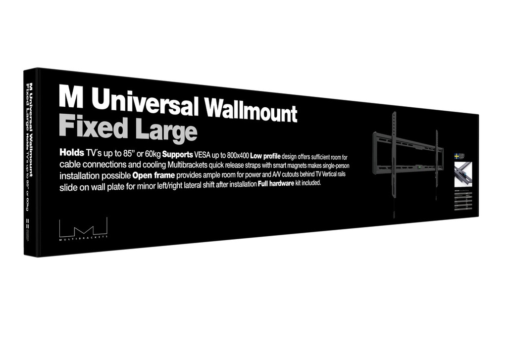 Multibrackets Universal Veggfesting Fixed Large 40"-86" 60kg - image 13 [6c7fa22319]