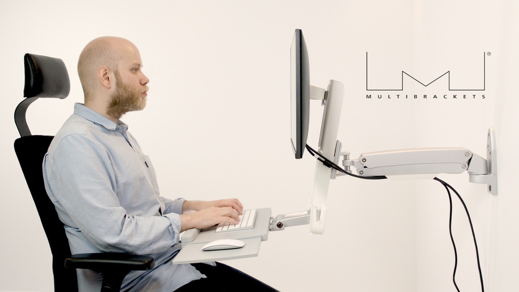 Multibrackets Workstation veggfesting fyrir skjá og lyklaborð 15"-27" - image 11 [06fc873e47]