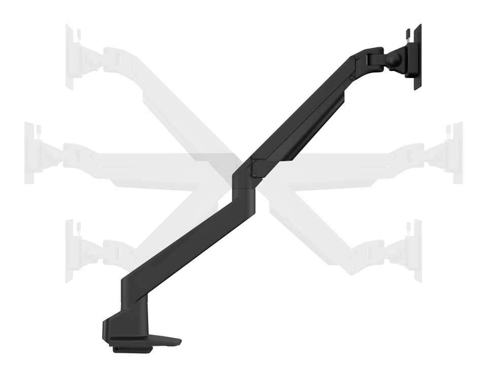 Multibrackets skjáarmur með gasi/armi og Duo Crossbar, svartur - image 19 [7d3c6fdda4]