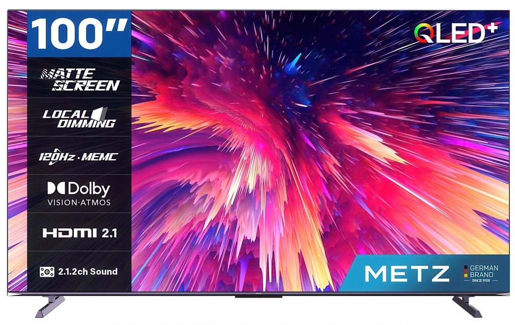 Metz 100" Max QLED+ 120Hz 4K Dolby Vision/Atmos Google TV snjallsjónvarp - image 2 [be094b6726]