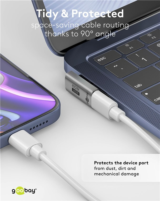 Goobay USB-C í USB-C 90° breytistykki - image 9 [8f9308daf6]