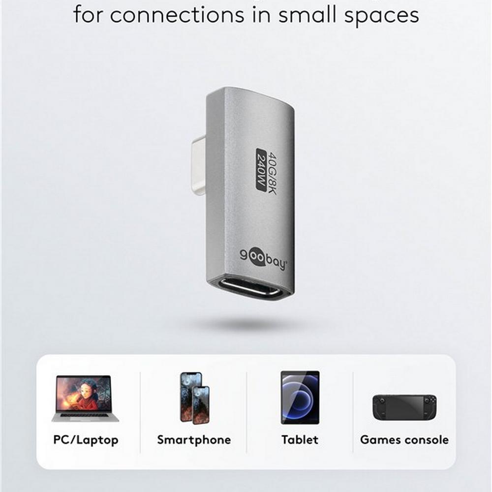 Goobay USB-C í USB-C 90° breytistykki - image 14 [6af1e9fbfc]