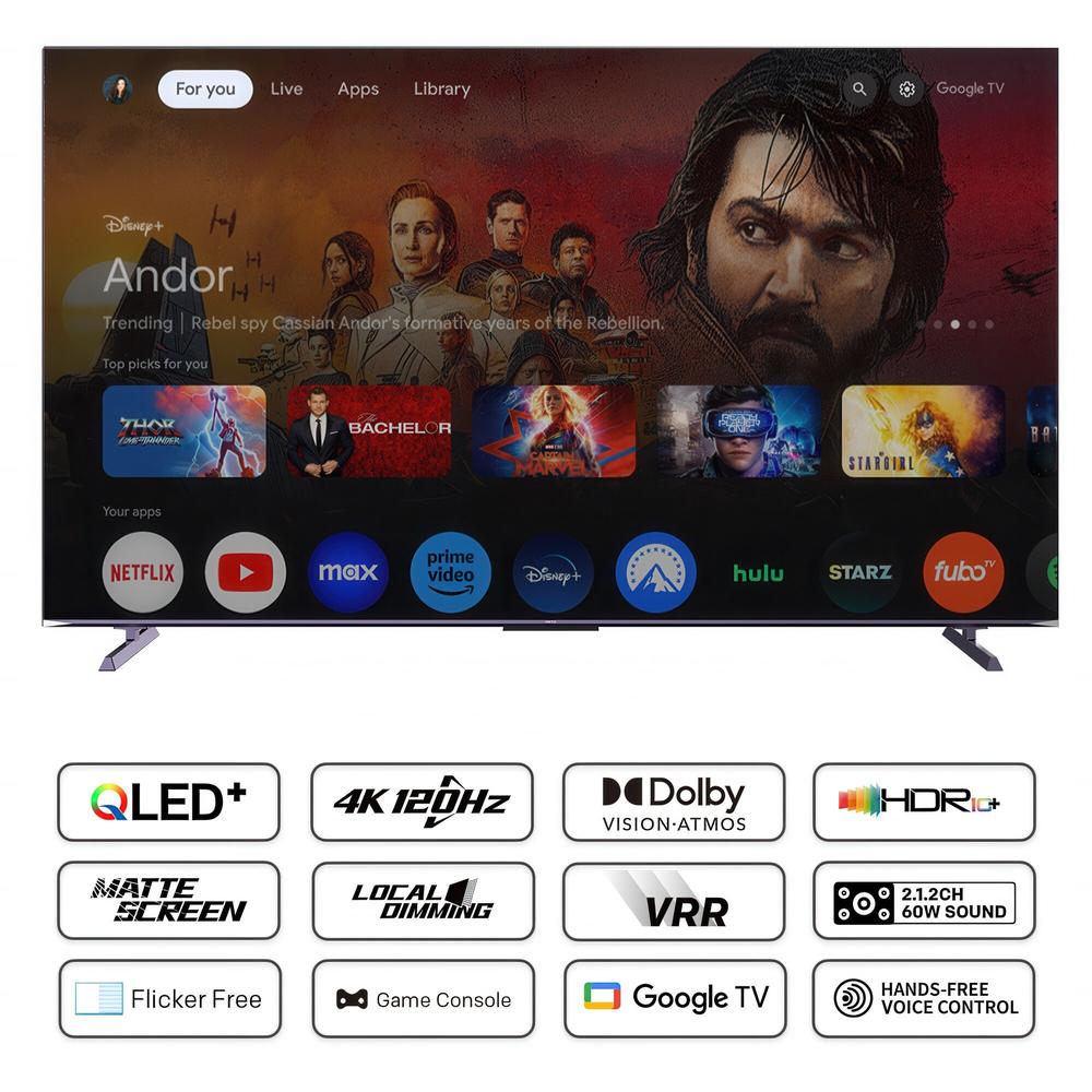 Metz 100" Max QLED+ 120Hz 4K Dolby Vision/Atmos Google TV snjallsjónvarp - image 14 [3b14273f70]